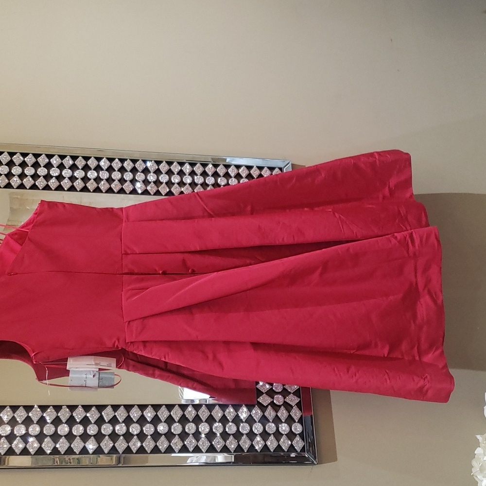 Nwt Teri Jon cherry dress size 8 - Picture 9 of 17